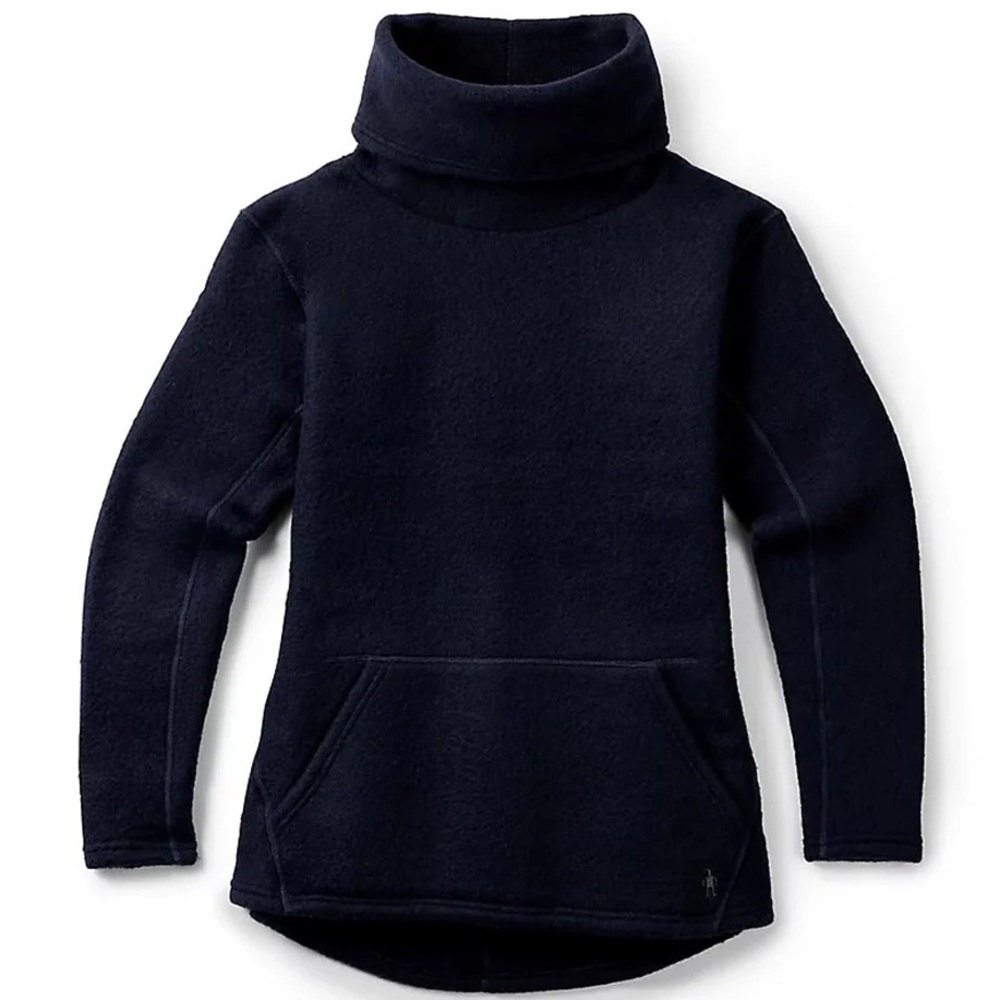Smartwool Hudson Trail Fleece Pullover, Medium, Deep Navy, NWOT